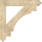 Ekena Millwork Merced Arts & Crafts Rough Sawn Bracket, Douglas Fir, 4"W x 30"D x 30"H BKT04X30X30MRC03RDF - alternate 4